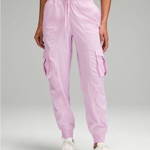 Lululemon Pink Jogger Track Pants with Elastic Cuffs